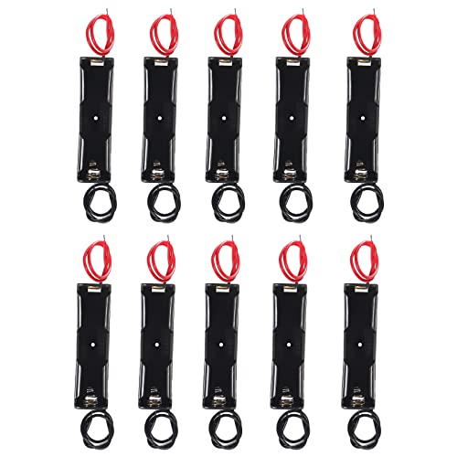 DIANN 10pcs 18650 Battery Holder Single 1x 3.7V 18650 Battery Holder 18650 Battery Holder with Wires
