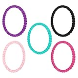 LALADEFIEE Elastische Silikonarmbänder Modische und Flexible Handgelenkschmuck 5 Stück für Damen Dehnbar und Passend Zufällige Farbe für Vielseitig Einsetzbar