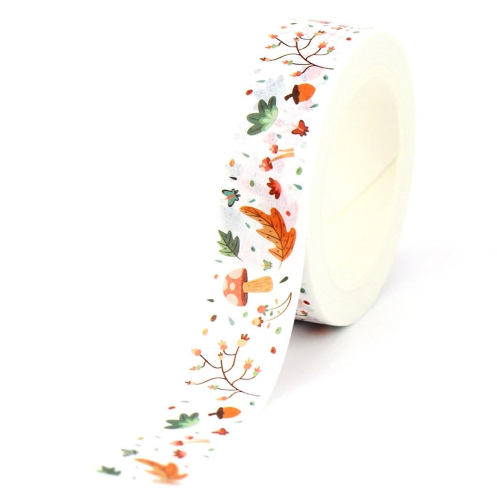 10pcs/Lot Decorative Cute Mushroom Masking Paper Washi Tape Set for Scrapbooking