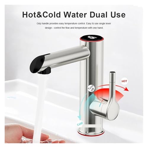 Mélangeur 2in1 eau chaude instantanée pour lavabo et vasque moderne