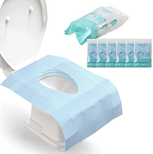 Opiniones de Tazas para inodoro los preferidos por los clientes. 42 50 fundas desechables para asiento de inodoro, paquete individual para viajes, ideal para entrenamiento de baño y adultos (50 piezas)