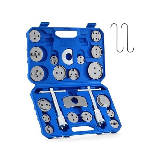 OMT 24pcs Heavy Duty Disc Brake Piston Caliper Compressor Rewind Tool Set and Wind Back Tool Kit for Brake Pad Replacement Reset, Fits Most American, European, Japanese Autos