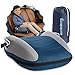 hiccapop UberBoost Inflatable Booster Car Seat | Travel Booster Car Seat | Narrow Backless Booster Car Seat for Travel | Portable Booster Seat for Toddlers, Kids, Child (Navy/Gray)