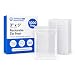 1000 Count - 3 X 5, 2 Mil Clear Plastic Reclosable Zip Poly Bags with Resealable Lock Seal Zipper by Spartan Industrial (More Sizes Available)