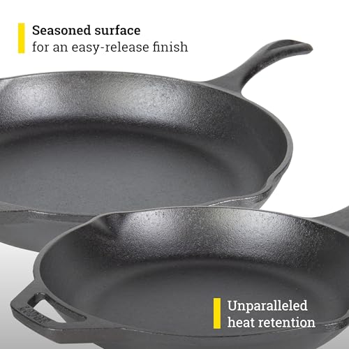 Image of Lodge Chef Collection 2pc Set (10 inch & 12 inch Skillet)