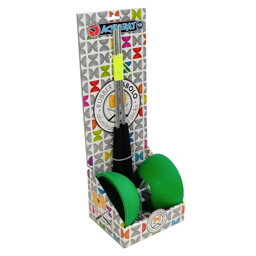 Acrobat Coffret Diabolo Vert Foncé avec Baguettes Aluminium – Performance et Élégance