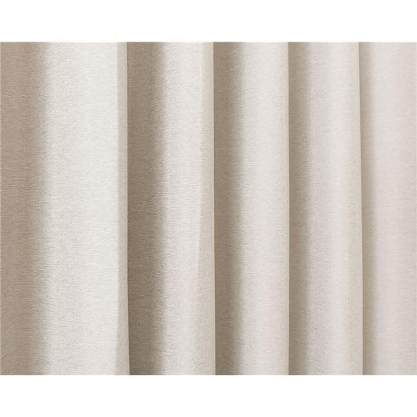 Amazon｜遮光カーテン 幅200cm×丈220cm 1枚 無地 アイボリー 3級遮光