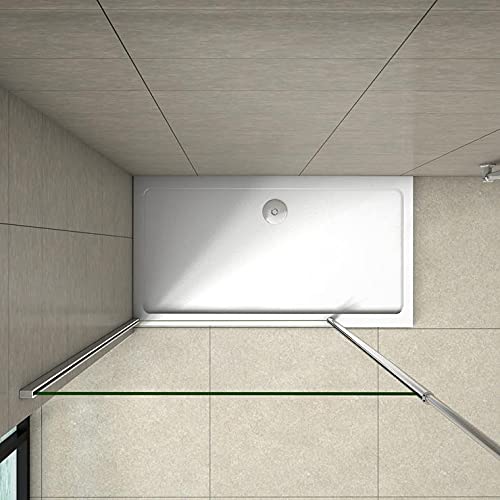 AICA barre de stabilisation au plafond extensible 203-320cm, barre de fixation cylindrique avec la finition chromée