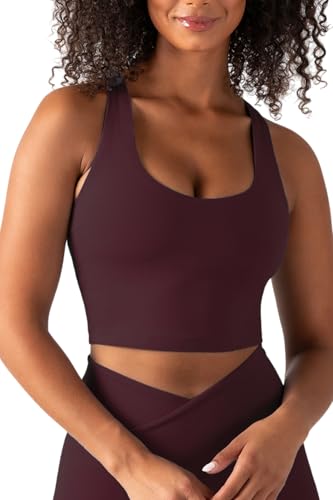 Image of YITTY Active Sports Bra Tank, Tank Top for Women with Built-in Bra, Racerback, Removable Cups, Low-Impact Yoga and Gym