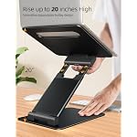 Nulaxy Pull-Out Height Adjustable Laptop Stand for Desk, 22 LB Support - Image 5