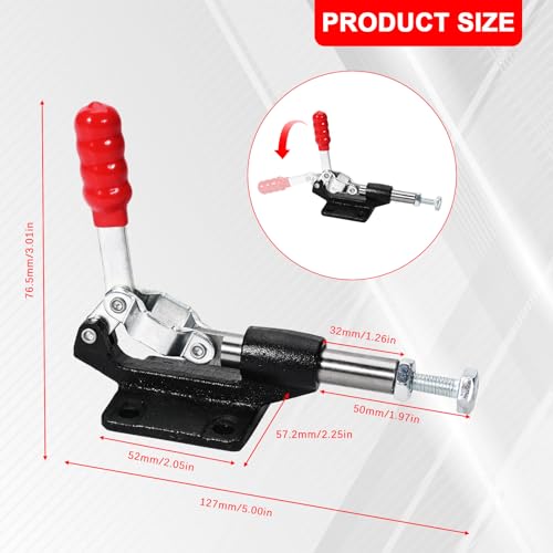 Image of 4-Pack, 304C Push Pull Toggle Clamp, 500 lb Holding Capacity