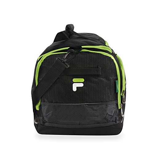 Fila Advantage 19" Sport Duffel Bag, Black Neon, Black Neon, Advantage 19" Sport Duffel Bag, 19" Duffel - Image 3