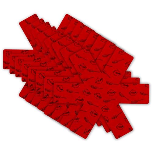 Imagen de CHEFZOCO Protectors for Pans and Casseroles, Fabric Trivets, Pot Protector, Pan Separators, Frying Pans, Polyester, Diameter 28 cm, Pack of 4, Red