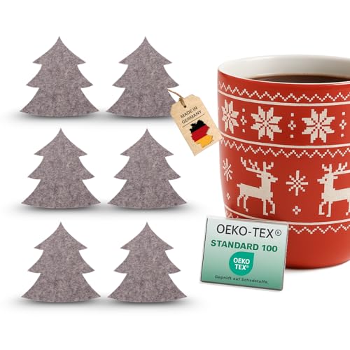 kontor28® - Untersetzer Weihnachten aus 100% Reinem Wollfilz |...