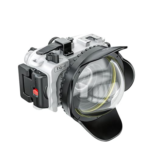 Amazon | Seafrogs 60m/195フィート 水中カメラハウジング オリンパス