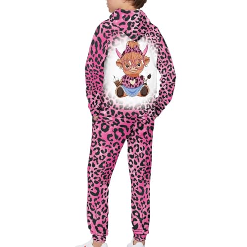 Girls Clothes 2 Piece Outfits Hoodie Sweatshirt and Sweatpants Clothing Set4