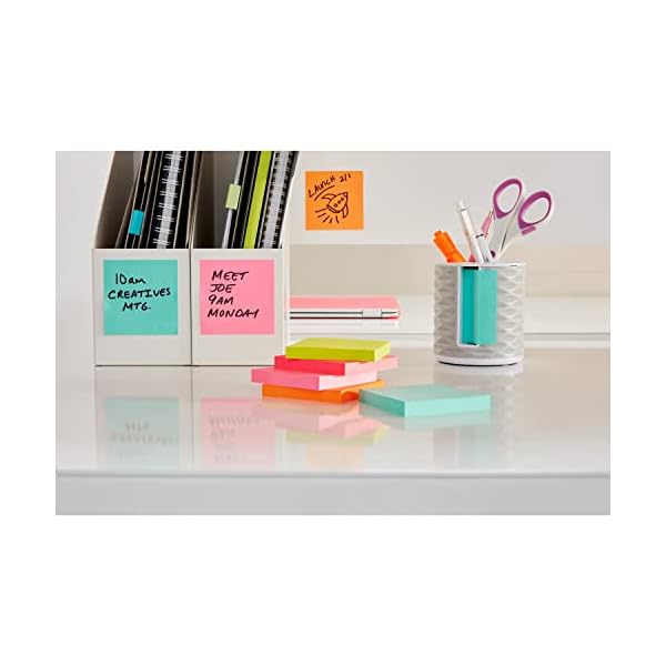 Post-it Super Sticky Notes, 2x Sticking Power, 3" x 3", Miami Collection, 12 Pads per Pack, 90 Sheets – Bild 20