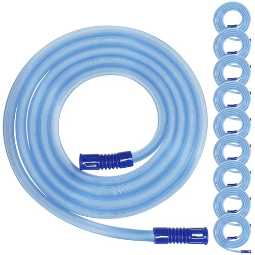 10 Pack Extended Suction Connection Tube – Flexible & Portable Hoses 80in Extra Long, Fits Various Devices Extension Hose 9mm (0.354 inches) standard interface