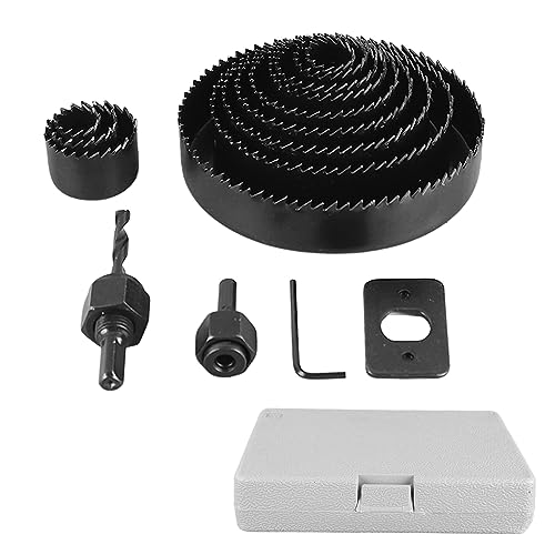 Set de 16 sierras de vaso de acero carbono para madera miniatura 1