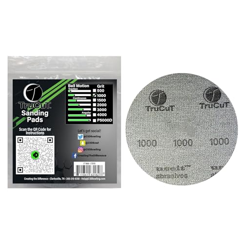 Creating the Difference TruCut Sanding Pads | Made Specifically for Bowling Balls | Resurfacing – Surface Management (1000 Grit, 5 inch)