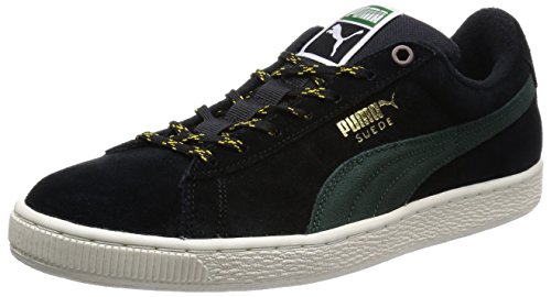 PUMA Mens Classic+ Winterized Suede Sports Winter Plus Retro Sneakers - Black - 8