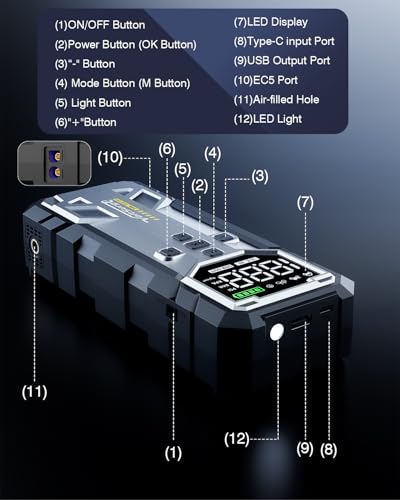 Image of 6000A Car Jump Starter Portable