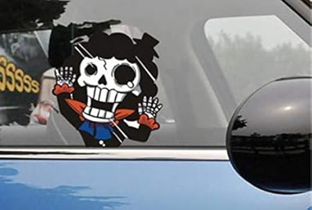 Amazon Onepiece ワンピース 車貼り シール ステッカー ブルック 顔 おもちゃ雑貨 手品 おもちゃ