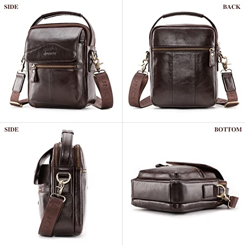 Men's Genuine Leather Shoulder Bag Messenger Briefcase CrossBody Handbag Satchel Travel bag2