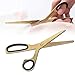 Lightweight Elegant Unique Simplified Golden Scissors, Gold and Black Golden Scissors, Crop Decoration for Office Home