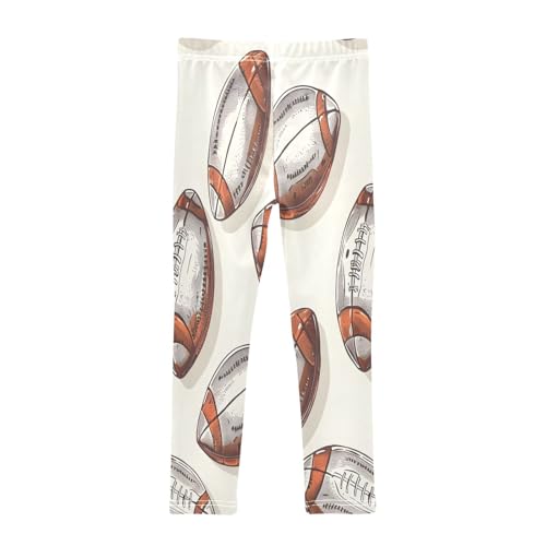 Bolaz Toddler Girls Leggings Printed Yoga Pants Leggings Rugby Football for Kids2