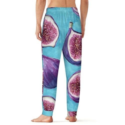 Purple Figs Breathable Mens Pajama Pants Lounge Sleep PJ Bottoms Sleepwear Jogger2