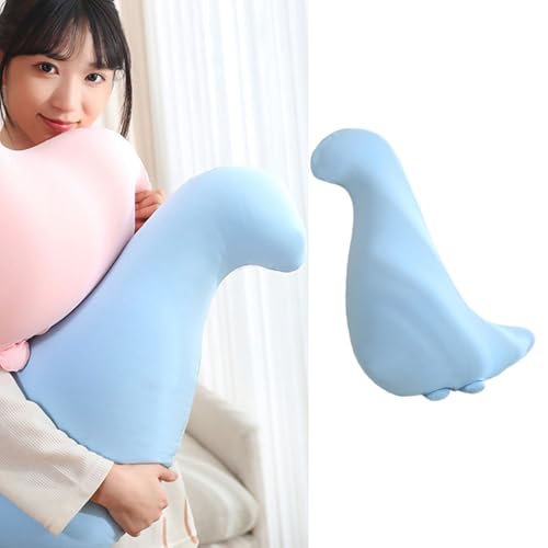 Oreiller long en soie glacée dinosaure pour canapé et lit