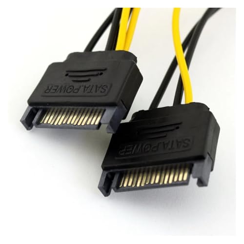 Cable adaptador de alimentación SATA a PCI-E 20cm miniatura 4