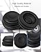 HUQUZN Isolation Feet Fit for Audio CD AMP HiFi Subwoofer, Aluminum Silicone Stand Foot Mat Fit for Speakers Subwoofers, 4PCS