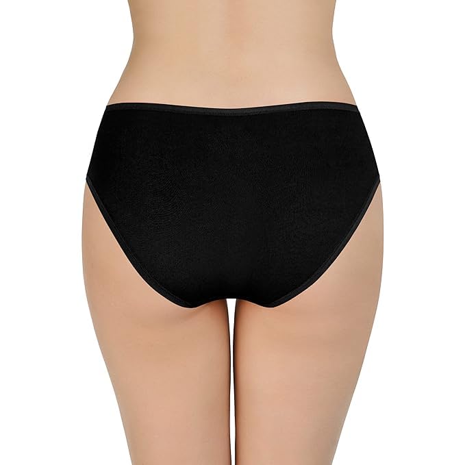 Image of LOURYN KOULYN Solid Low Rise Cotton Bikini Panty Pack(Pack of 3)