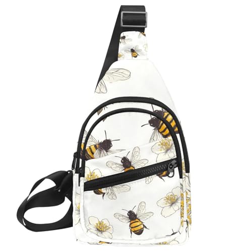 Mochila cruzada pequeña de pingüinos multicolor de 30x18 cm para diario