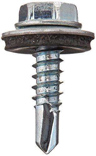 Tornillo autoperforante hexagonal 10 x 3/4 pulg con arandela miniatura 2