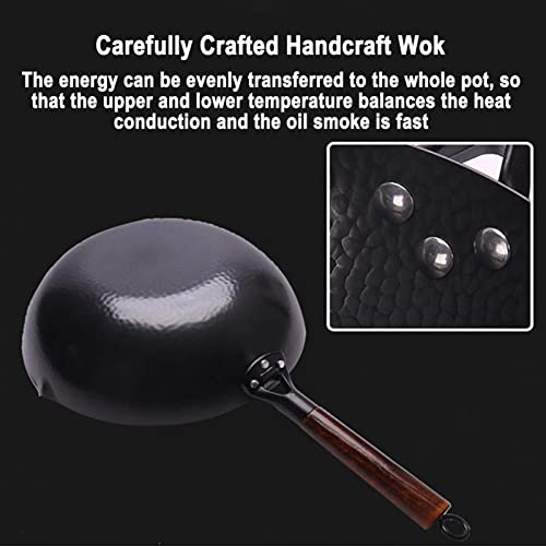 Wok de Hierro Fundido 12.5 Pulgadas con Mango Desmontable miniatura 5