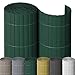 Produktbild NOOR PVC Sichtschutzmatte - wetterfester Sichtschutzzaun für Balkon, Terrasse und Garten - stabile Balkonverkleidung als Sichtschutz - einfache Montage der Zaunblende - Grün 200 cm x 10 m
