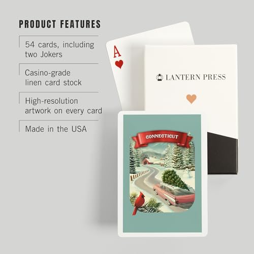 Lantern Press Juego de 52 Cartas de Póker Tradición Navideña miniatura 3