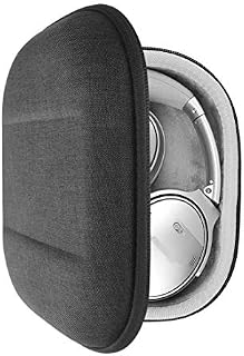 Geekria Shield Headphones Case Compatible with Bose QuietComfort 45 II, QC 35 II Gaming Headset, QC 25 Case, Replacement Hard Shell Travel Carrying Bag with Cable Storage (Dark Grey)