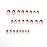 Magrace Press on Nails Medium Almond Fake Nails French Tips False Nails with Designs 24 pcs Stick on Nails for Women