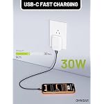 30W Slim Flat USB C Wall Charger, GaN PD3.0 PPS Fast Charger, White - Image 4