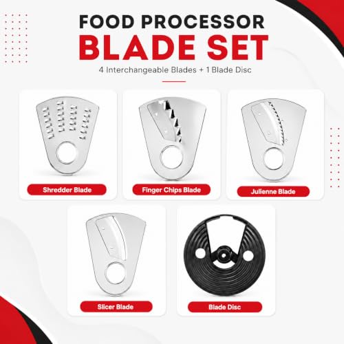 Image of RIO Food Processor Attachment (Jar) Compatible with Preethi Galaxy Mixer Grinder Only | Vegetable Chopper, Dough Kneader, Slicer, Shredder, Julienne, Finger Chips & Whisking | Attachment Only
