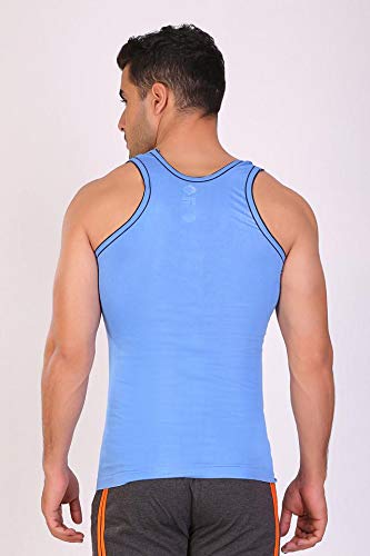 Image of T T Men Solid Caption Dyed Vest Pack of 3