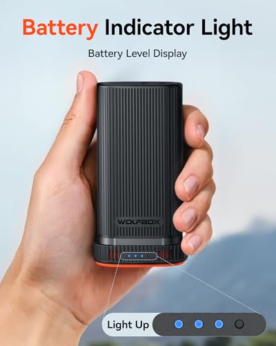 Image of WOLFBOX MF200 22.2Wh 7.4V Rechargeable Li-ion Battery Pack - Removable Backup Power for Compressed Air Duster (Battery Only, No Charger)
