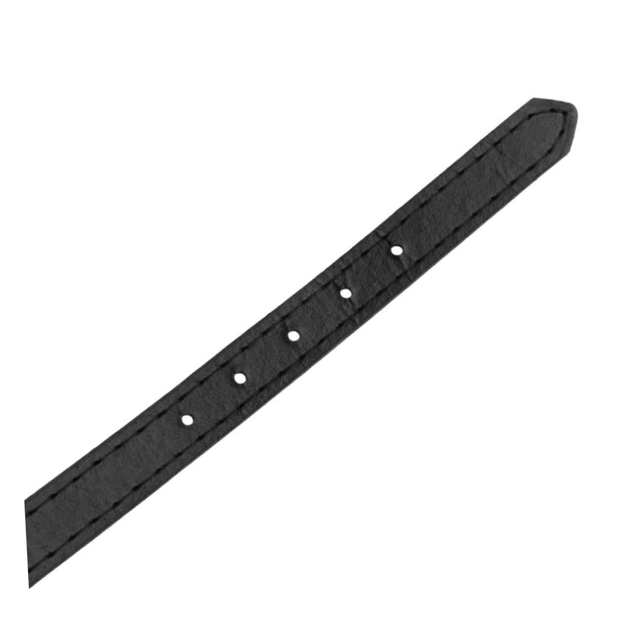FRCOLOR Muselière pour Chien de Panier en Plastique Noir S Sangle Réglable en Cuir Usage Sûr et Confortable Quotidien