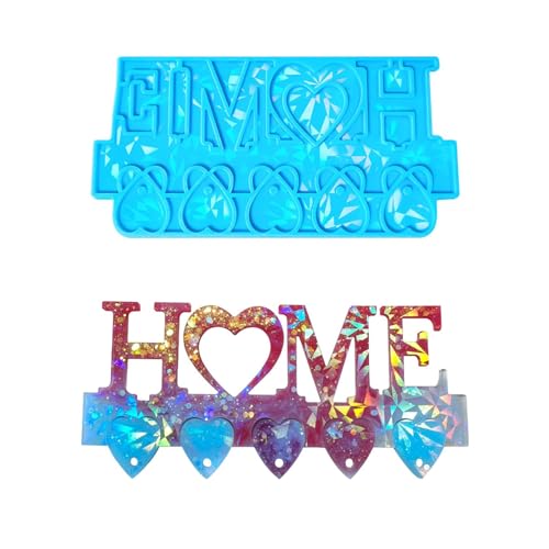 Molde de silicona portátil con forma de letra, calcomanías de pared flexibles, suministros para hacer joyas, llaveros