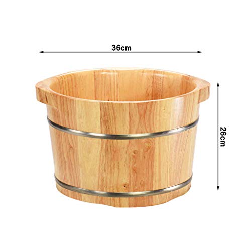 Tina de pies de madera para spa y masaje miniatura 2