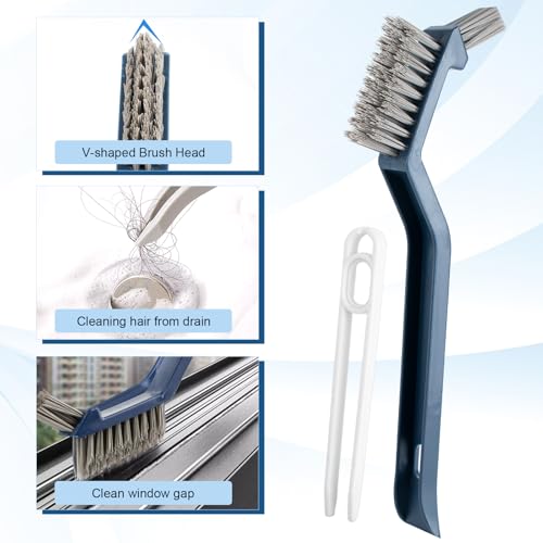 Image of 13Pcs Crevice Cleaning Brush Set, Multifunctional Hard Bristle Crevice Cleaning Brushes Tools for Deep Cleaning Gaps, Kitchens, Tight Spaces, Corners, Bottles, Cups, Teapots, Sinks, Bathrooms